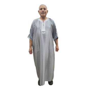 chilaba djellaba thobe marroquí para hombre satén ancho 73 cm largo 145 cm